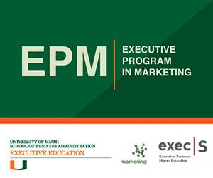 University of Miami – Coral Gables-FL, USA / Presencial – en Español | EPM – Executive Program In Marketing
